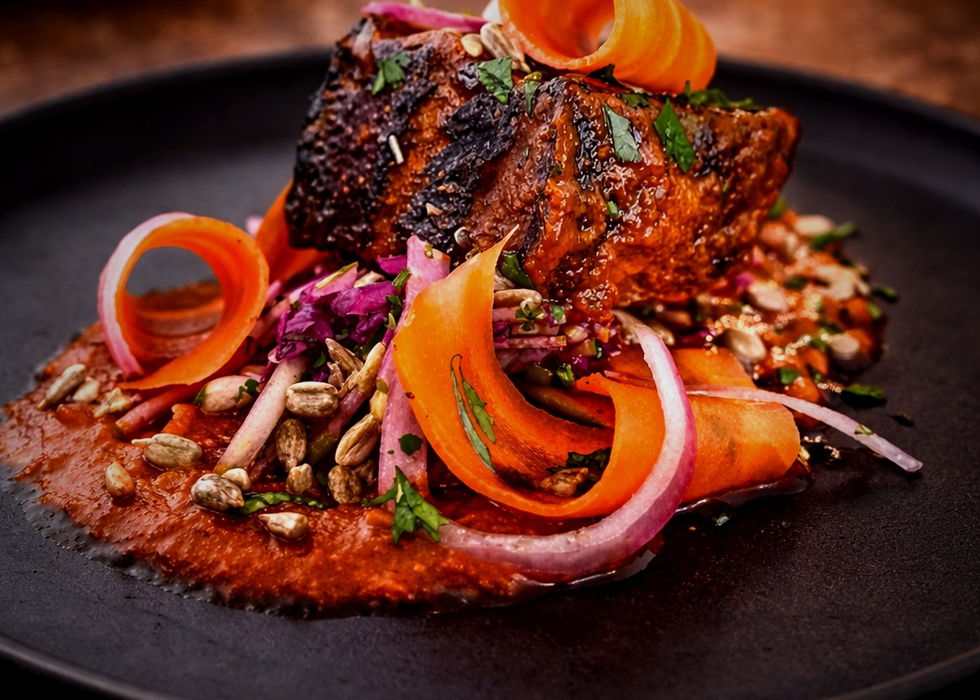 Pork Belly Pasilla — Casa Tequila Prime signature entrée